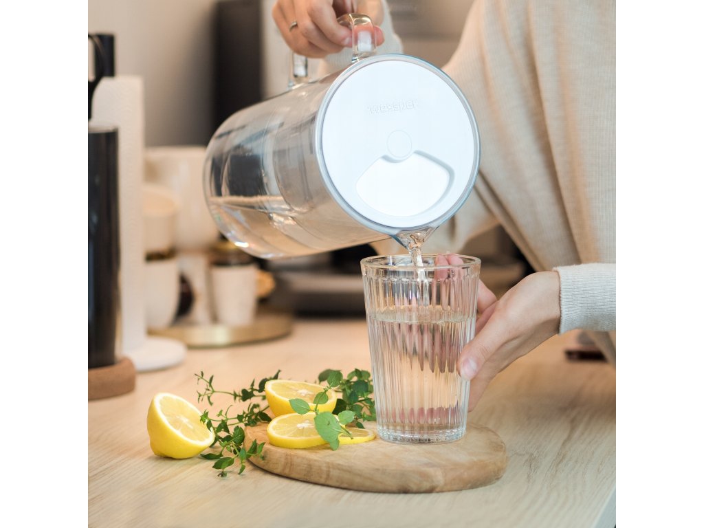 Detail filtrační konvice Wessper D2 Borosilicate AquaMax