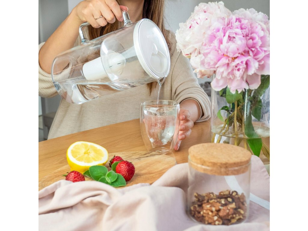 Detail filtrační konvice Wessper D2 Borosilicate AquaClassic